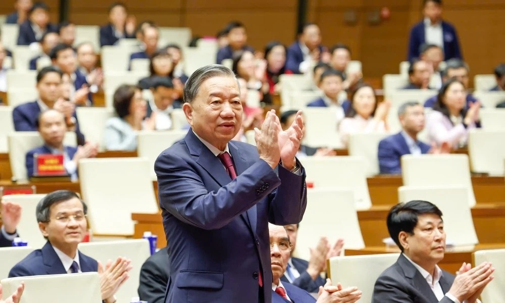 Tong Bi thu lam Truong Ban Chi dao tong ket 100 nam Dang lanh dao hinh anh