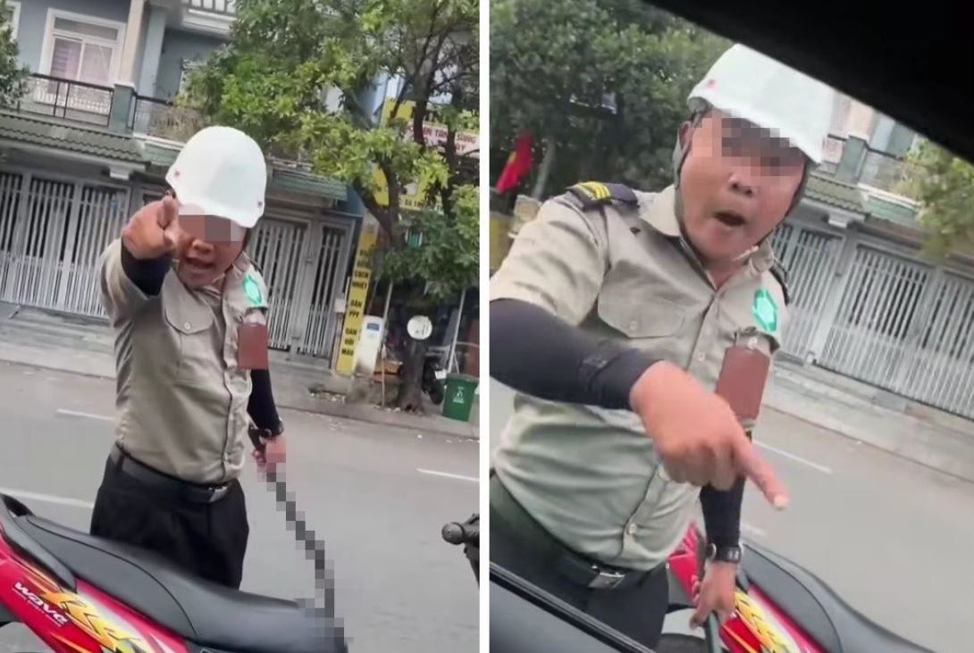 Hai nguoi mac do bao ve, cam hung khi doa tai xe tai TP.HCM hinh anh