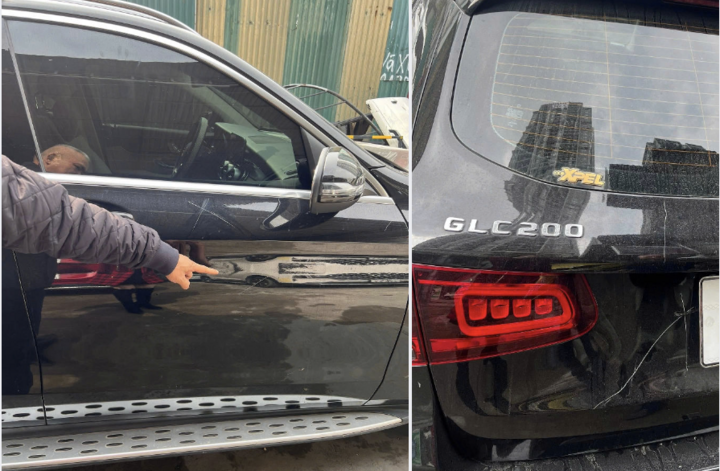 Khoi to vu an,  Cao xuoc,  Dap guong xe Mercedes anh 1