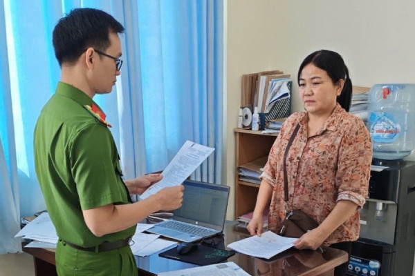 Nu giam doc bi khoi to vi tron thue hinh anh