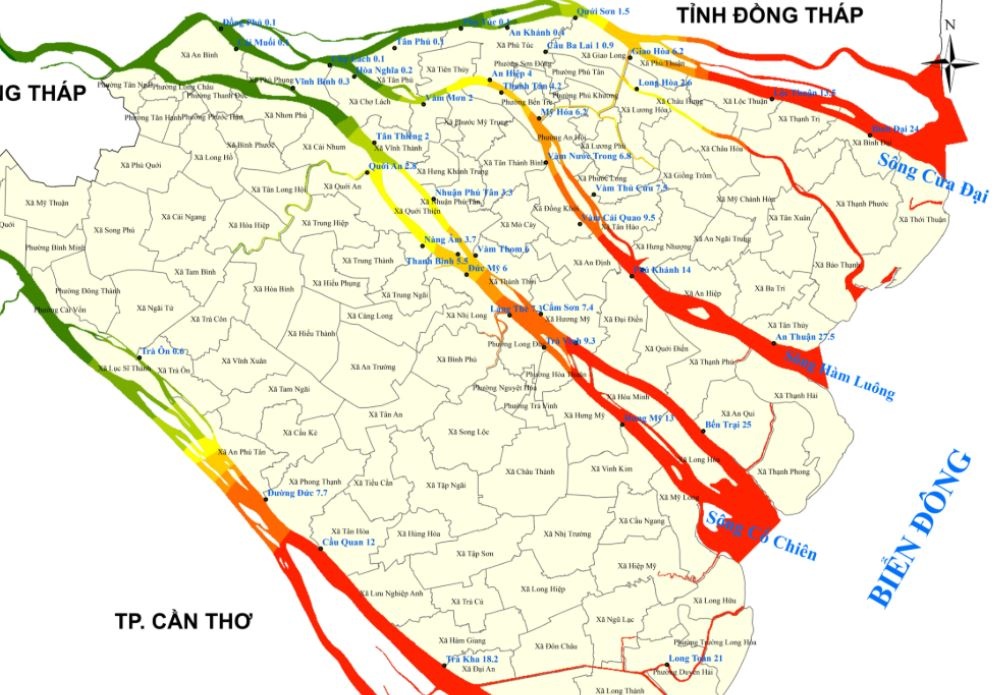 Xam nhap man lan sau gan 60 km tai Dong bang song Cuu Long hinh anh