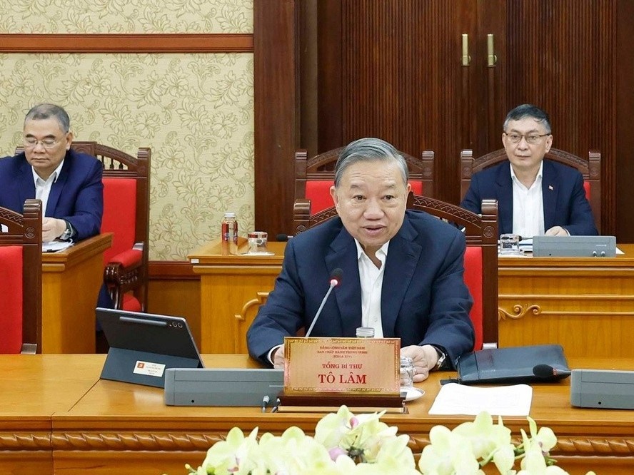 Ban Bi thu yeu cau chuan bi noi dung trinh Hoi nghi TU 2 trong thang 3 hinh anh