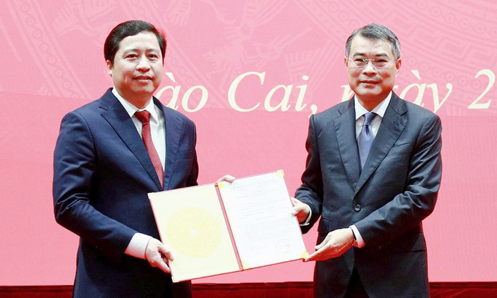 Pho tong Thanh tra Chinh phu Duong Quoc Huy lam Bi thu Tinh uy Lao Cai hinh anh