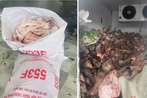 Phat hien gan 6 tan thuc pham ban, khong ro nguon goc o Thanh Hoa hinh anh