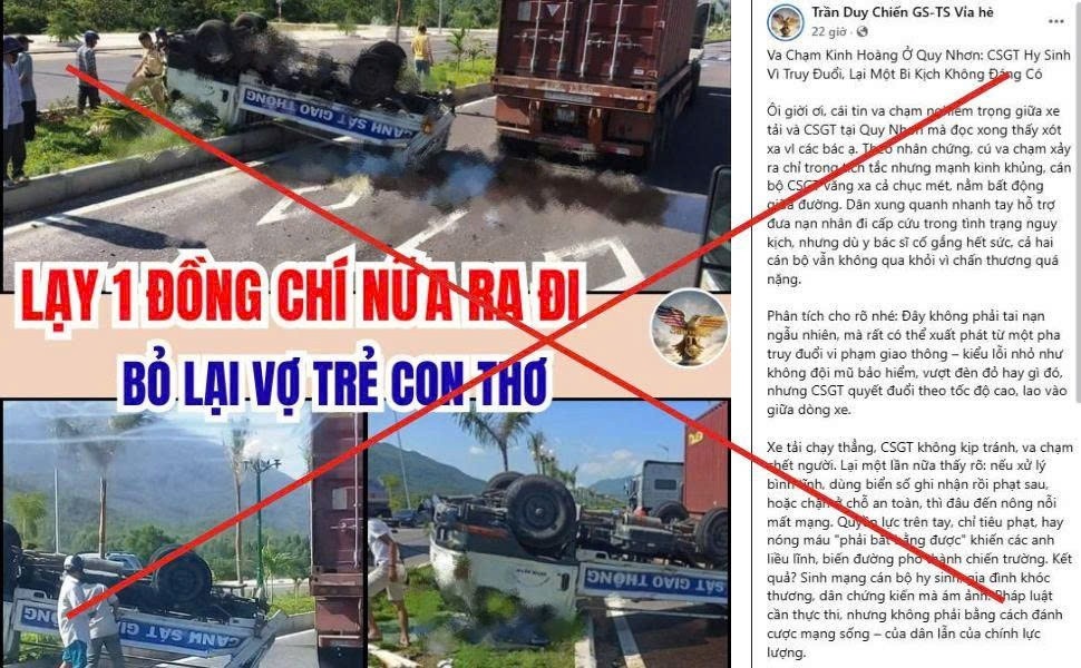 Cong an Gia Lai bac tin CSGT hy sinh hinh anh