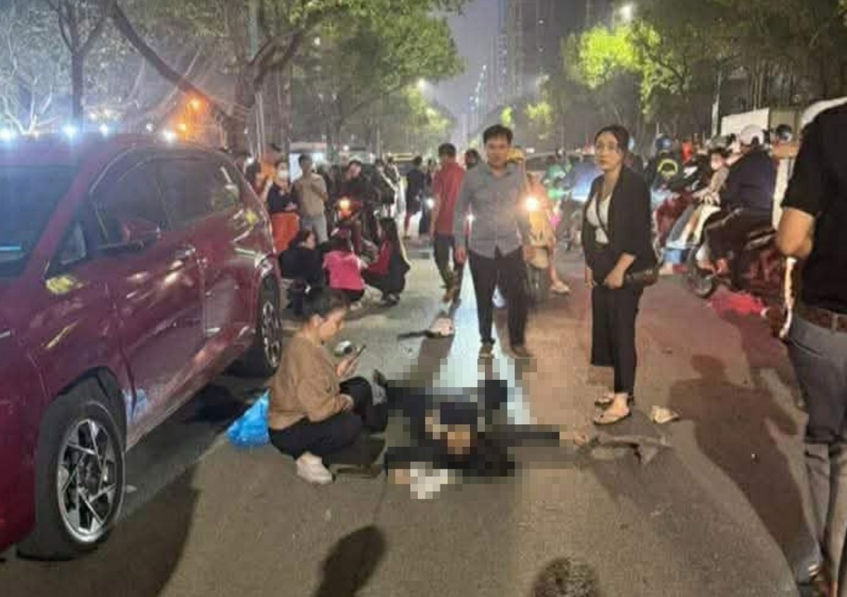 Hien truong vu tai nan lien hoan kinh hoang tren pho Ha Noi hinh anh