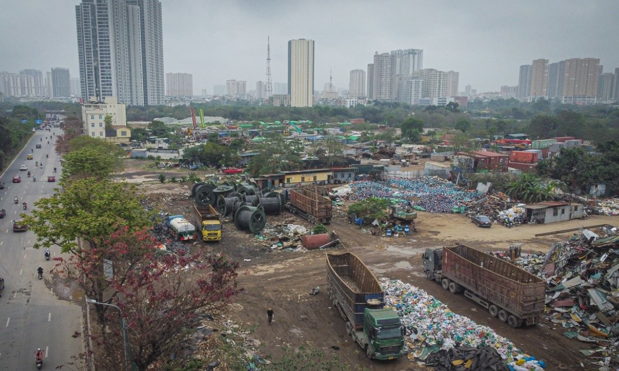 Dung barie phong toa 4,3 ha dat vi pham o phuong Dai Mo hinh anh