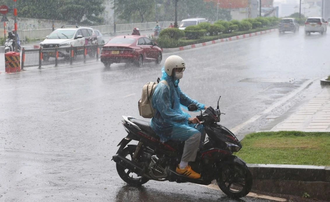Nhieu noi o Nam Bo mua trai mua ky luc hinh anh