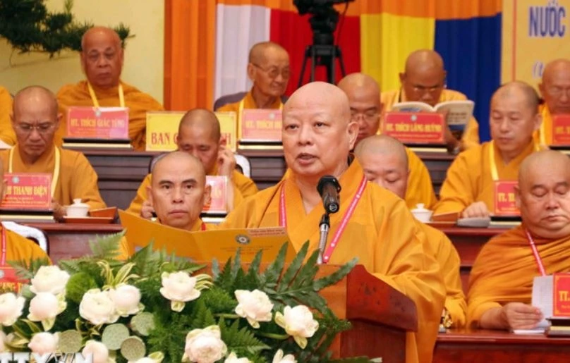 Hoa thuong Thich Le Trang lam Truong ban Tri su GHPG TP.HCM hinh anh