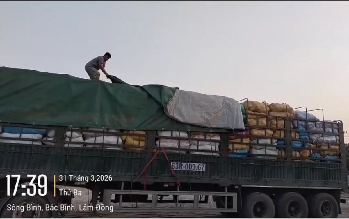 Xe cho qua kho tren cao toc Phan Thiet - Vinh Hao bi phat hon 40 trieu hinh anh