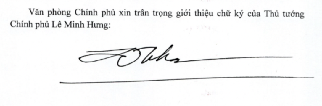 chu ky cua thu tuong anh 1