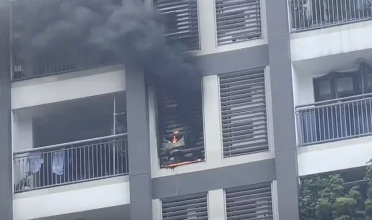 Chay can ho tang 10 chung cu tai TP.HCM, hang tram cu dan thao chay hinh anh