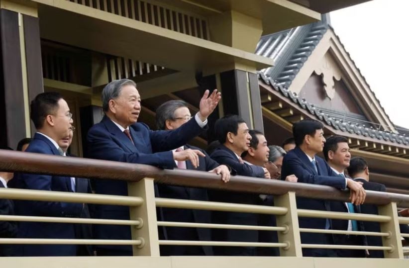 Tong Bi thu, Chu tich nuoc tham Khu moi Hung An cua Trung Quoc hinh anh