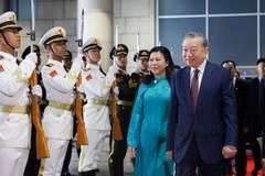 Tong Bi thu, Chu tich nuoc len duong tham thanh pho Nam Ninh hinh anh