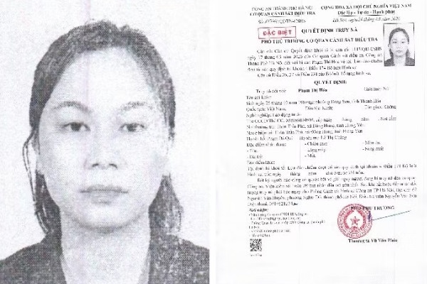 Truy na nguoi phu nu cam dau duong day lua dao hang chuc ty dong hinh anh