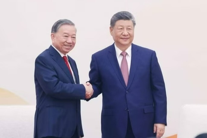 Tong Bi thu, Chu tich nuoc va Tong Bi thu Trung Quoc gap thanh nien hinh anh