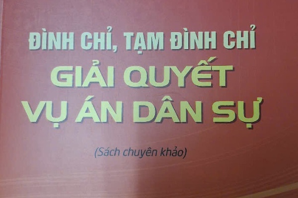 Cuon sach 'Dinh chi, tam dinh chi giai quyet vu an dan su' hinh anh