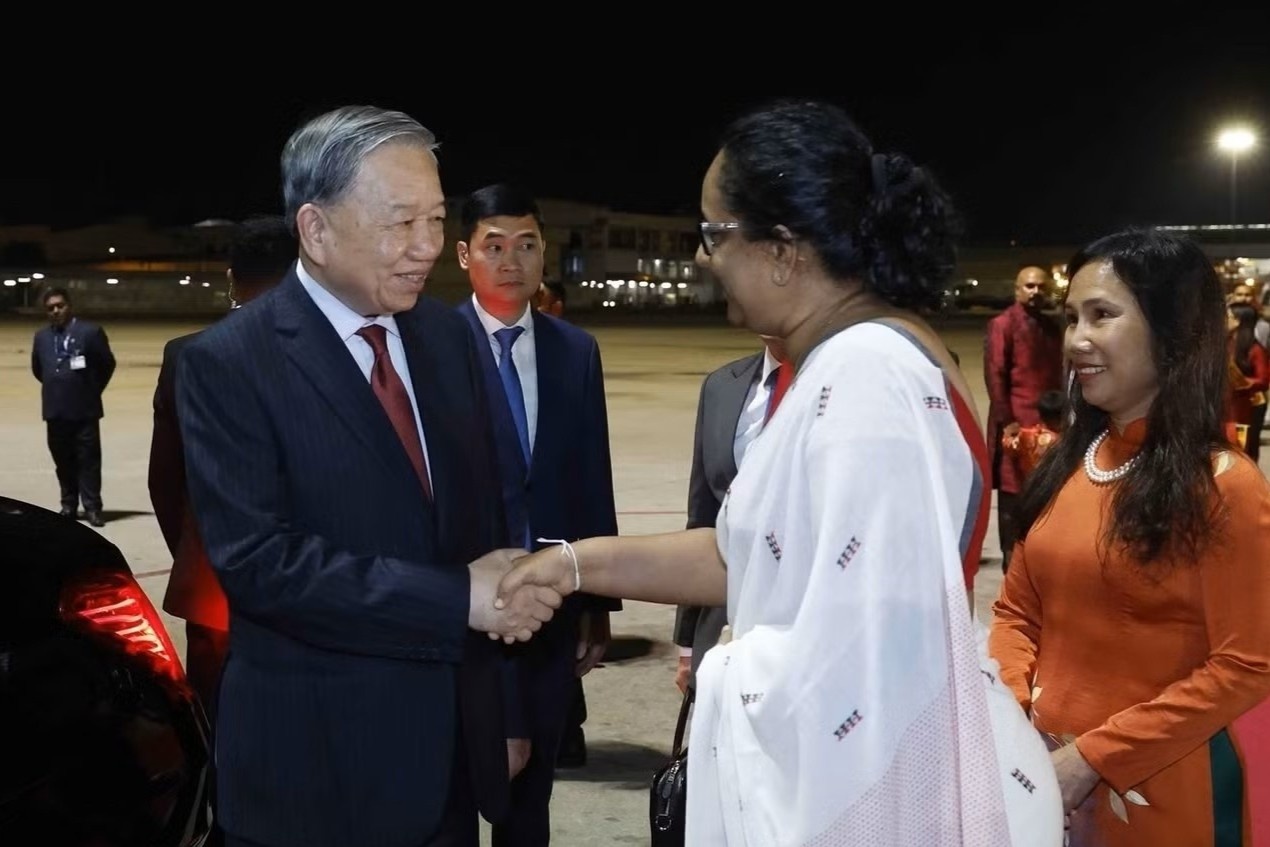 Tong Bi thu, Chu tich nuoc bat dau tham Sri Lanka hinh anh
