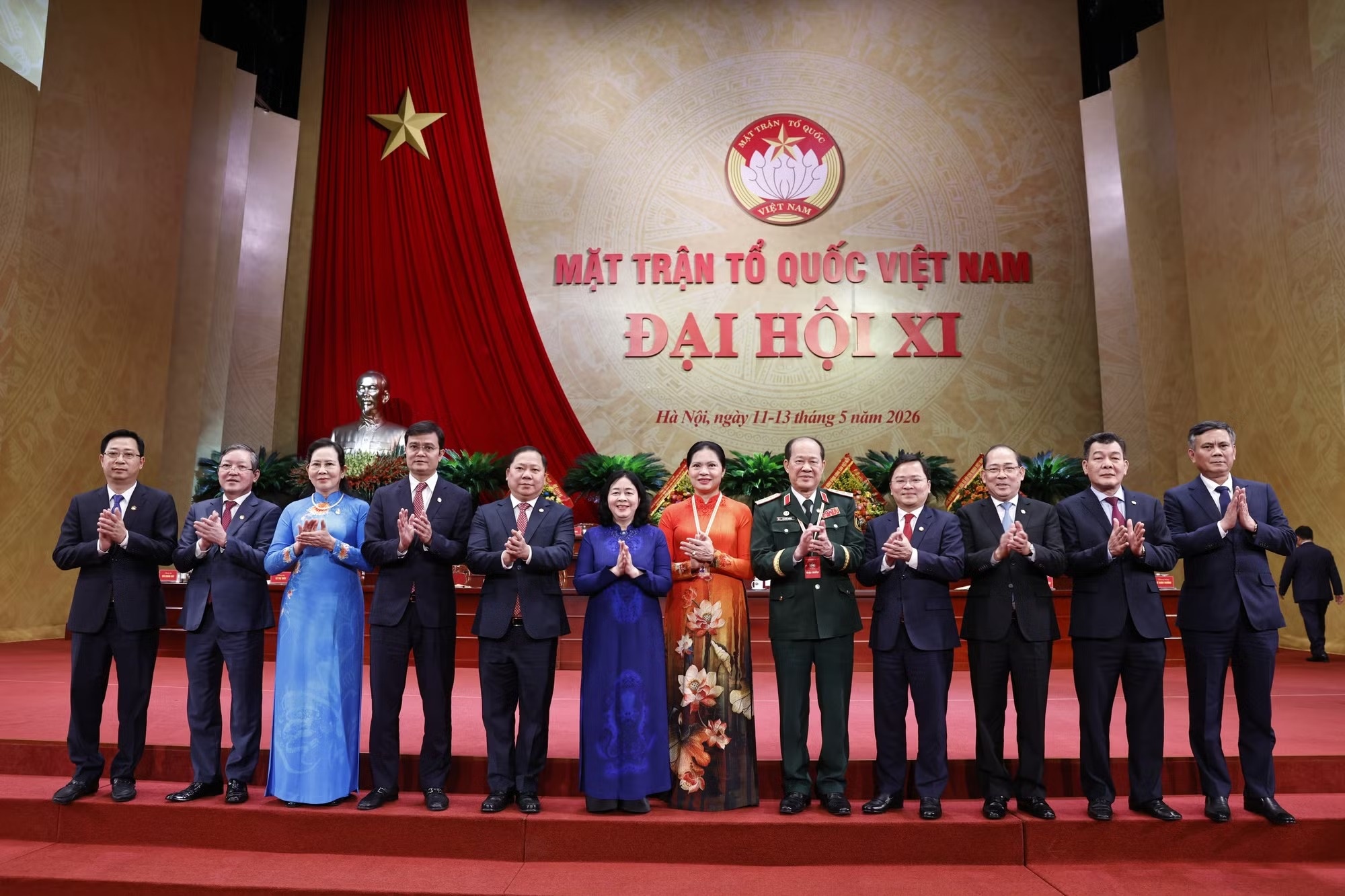Be mac Dai hoi Mat tran To quoc Viet Nam lan thu XI hinh anh