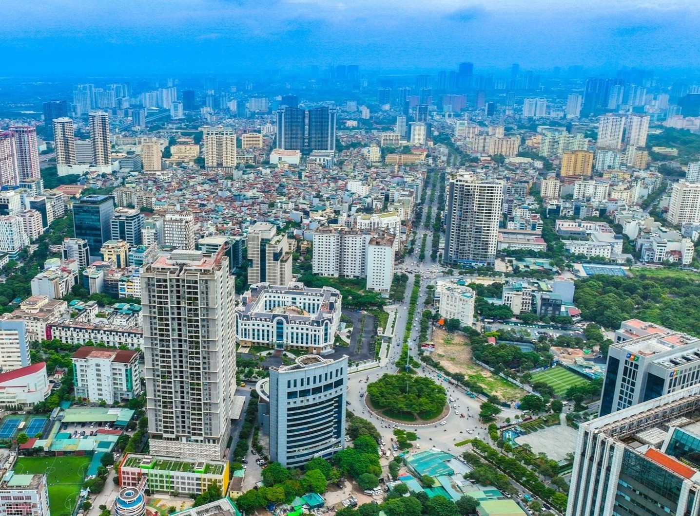 Ha Noi ap dung 'Do thi 15 phut' tiep can dich vu trong ban kinh di bo hinh anh