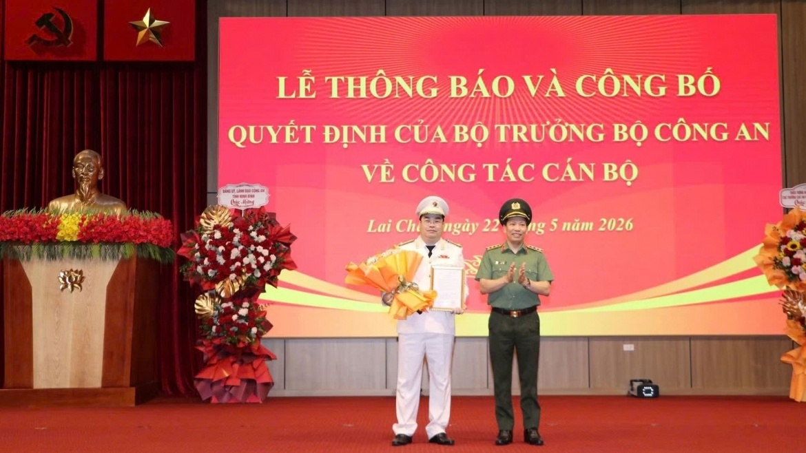Pho giam doc Cong an tinh Ninh Binh lam Giam doc Cong an tinh Lai Chau hinh anh