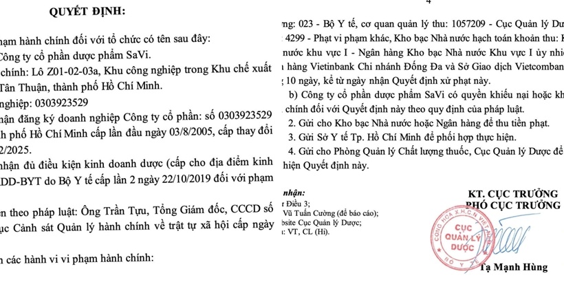 Duoc pham SaVi,  Cong ty SaVi,  Doanh nghiep SaVi,  Giam doc SaVi,  Chu tich SaVi anh 1