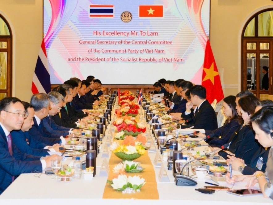Tong Bi thu, Chu tich nuoc To Lam va Thu tuong Thai Lan hoi dam hinh anh