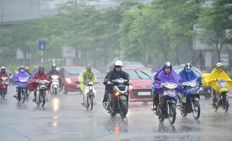 Mua lon o Bac Bo va du bao thoi tiet Ha Noi 10 ngay toi hinh anh