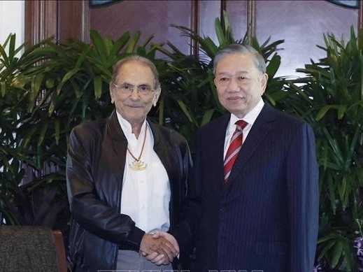 Tong Bi thu, Chu tich nuoc To Lam gap Tong thong Timor-Leste hinh anh