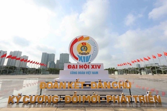 Ban be quoc te chuc mung Dai hoi XIV Cong doan Viet Nam hinh anh