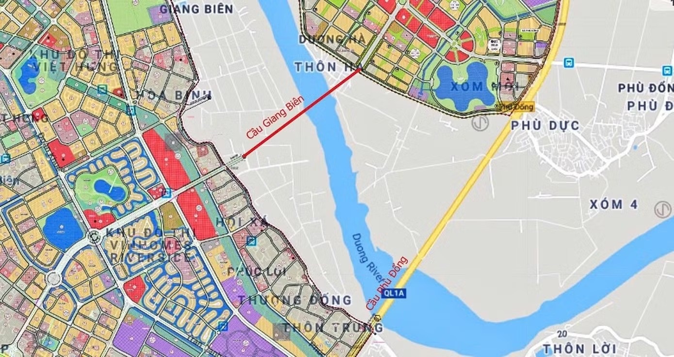 Ha Noi de xuat xay cau Giang Bien gan 9.000 ty dong vuot song Duong hinh anh
