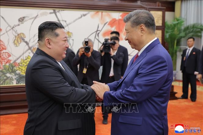 Chu tich Tap Can Binh sap tham Trieu Tien lan dau ke tu nam 2019 hinh anh