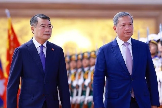 Thu tuong Le Minh Hung chu tri le don Thu tuong Campuchia Hun Manet hinh anh