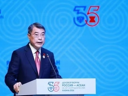 Thu tuong Le Minh Hung phat bieu tai Dien dan Kinh doanh ASEAN - Nga hinh anh