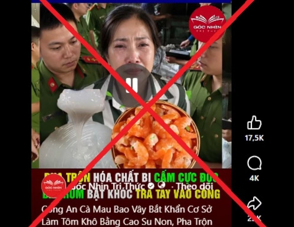 Ca Mau bac tin ‘tom kho lam tu cao su non’, cong an vao cuoc hinh anh