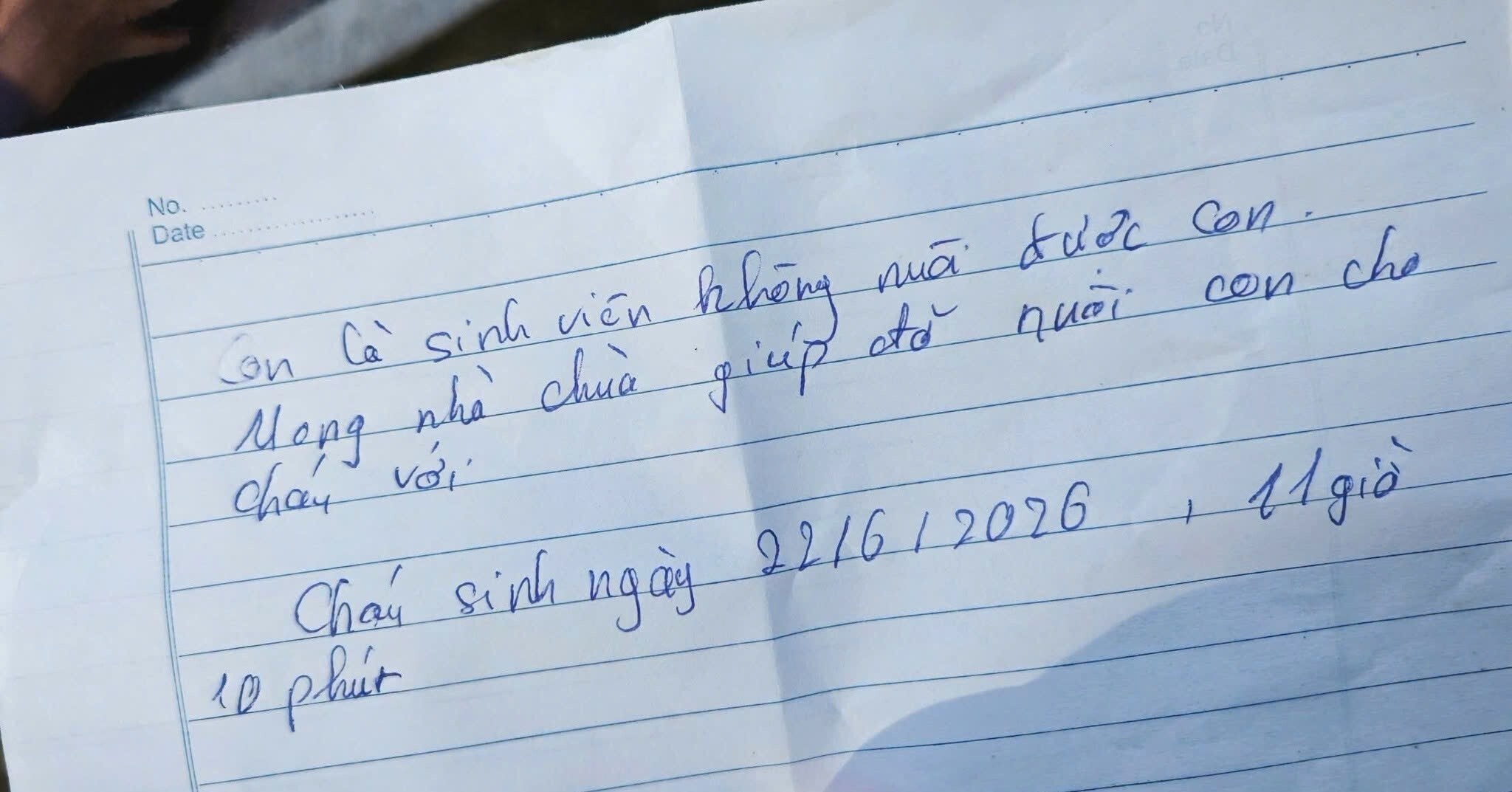 Be trai 3 ngay tuoi bi bo roi o chua kem buc thu cua nguoi me hinh anh
