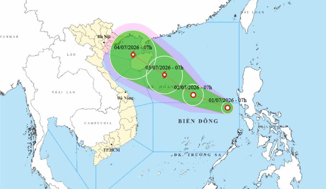 Dem nay den sang mai, Bien Dong don bao so 1, huong vao vinh Bac Bo hinh anh