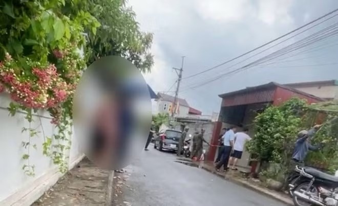 Cong an Hung Yen thong tin vu chong dung kiem dam vo va em vo hinh anh