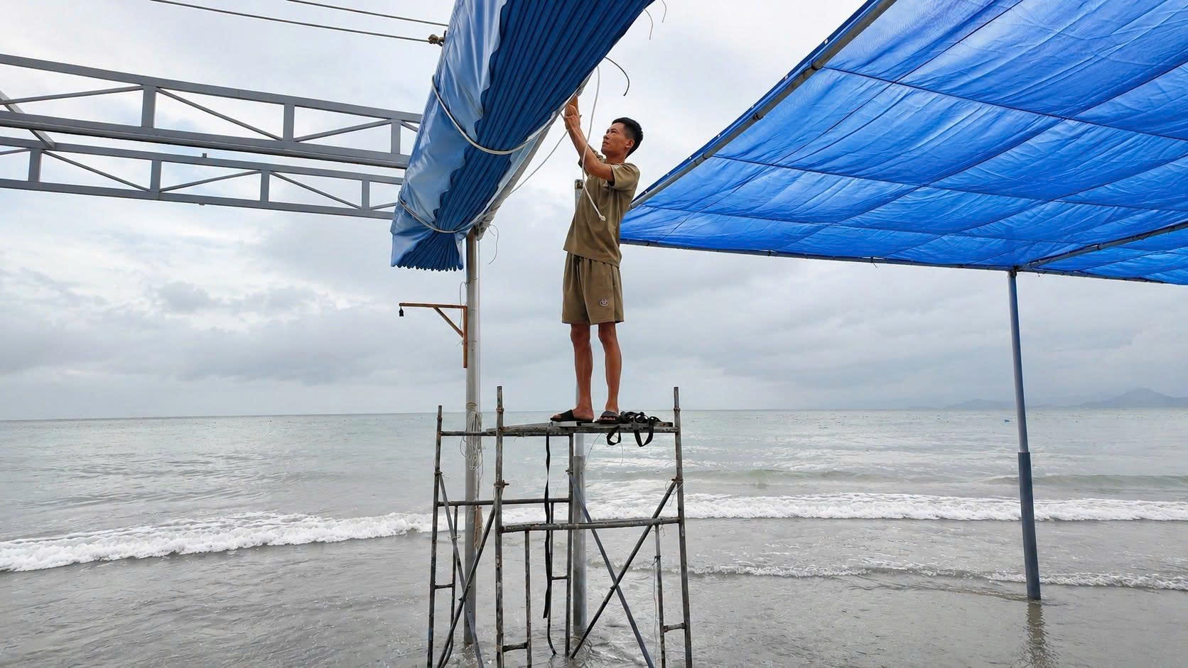 Anh huong som tu bao so 1, Hai Phong, Quang Ninh xuat hien gio giat toi cap 9 hinh anh
