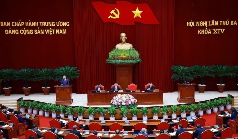 Thông cáo báo chí ngày làm việc thứ hai Hội nghị Trung ương 3 khóa XIV