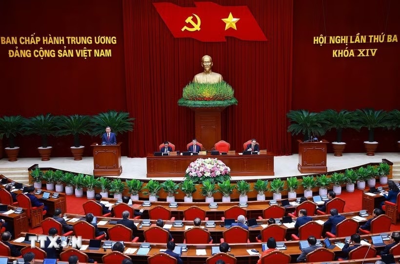 Thông cáo báo chí ngày làm việc thứ 3 Hội nghị Trung ương 3 khóa XIV