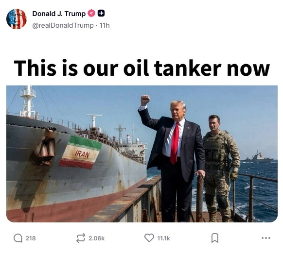 Ông Trump tung loạt ảnh do AI tạo, đe dọa Iran