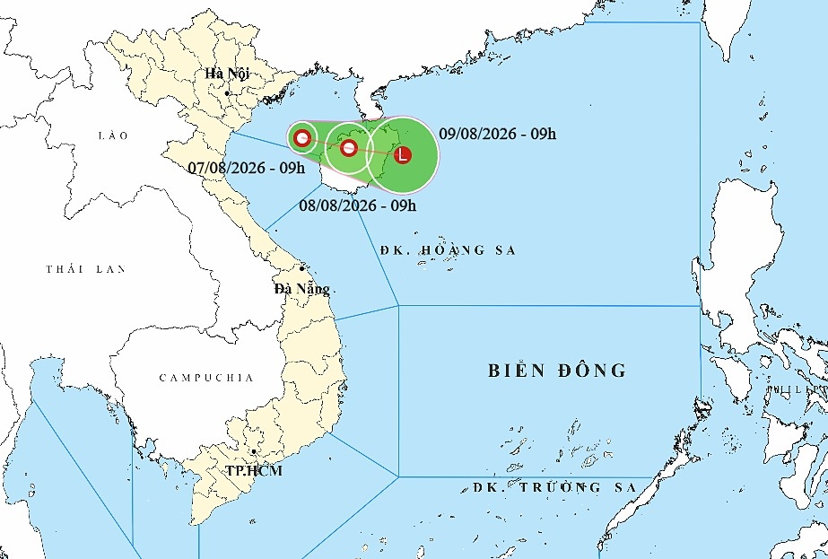 Áp thấp nhiệt đới hình thành trên Vịnh Bắc Bộ