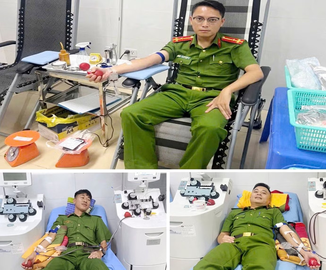 Vợ phạm nhân gửi thư cảm ơn 3 công an hiến máu cứu người