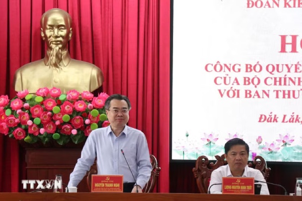 Kiểm tra, giám sát công tác cán bộ đối với Ban Thường vụ Tỉnh ủy Đắk Lắk