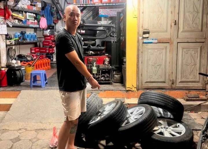 Danh tính đối tượng trộm bánh xe ôtô ở khu đô thị tại Hà Nội