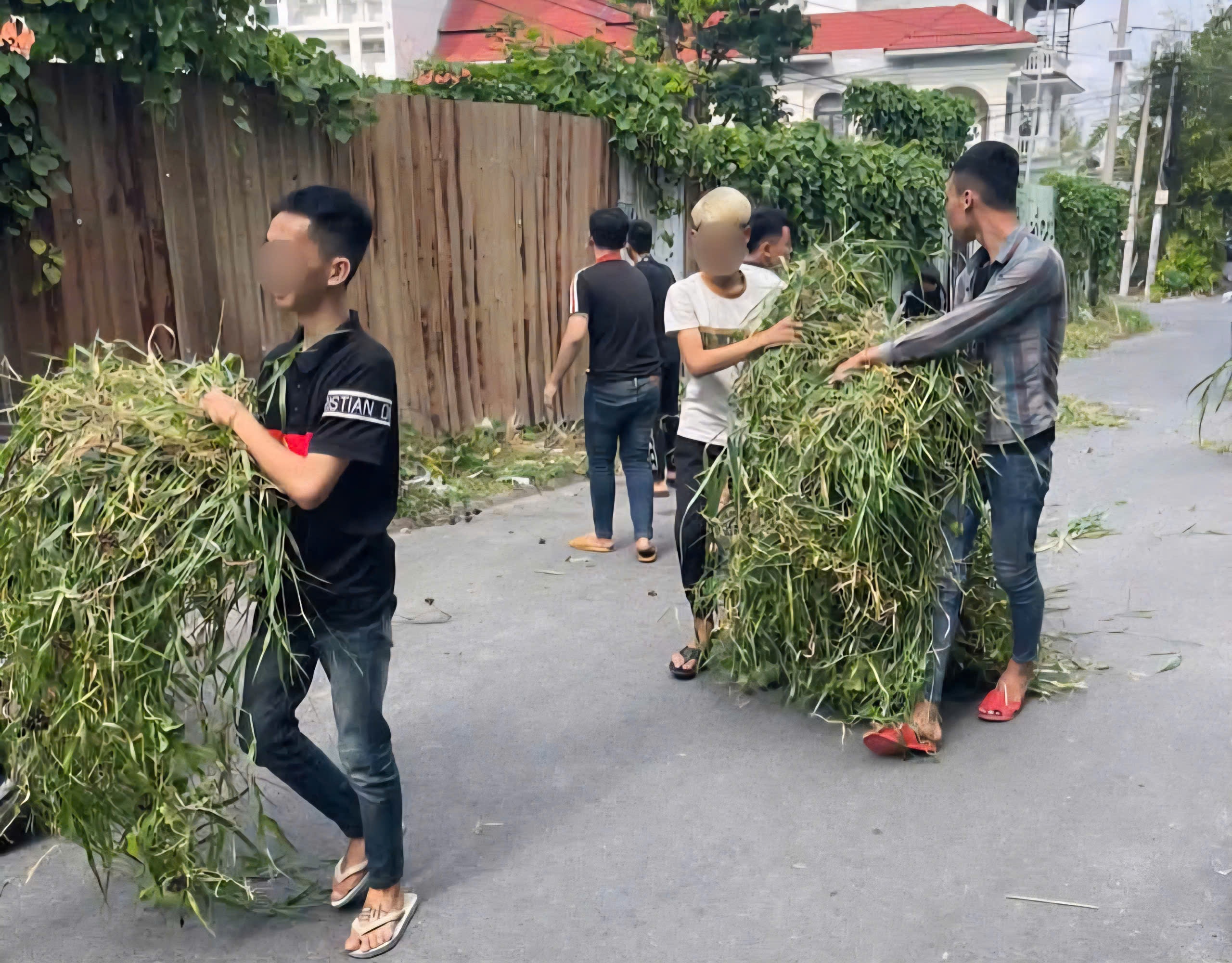 'Đi bão' quá khích, nhóm thanh thiếu niên phải dọn vệ sinh đường phố