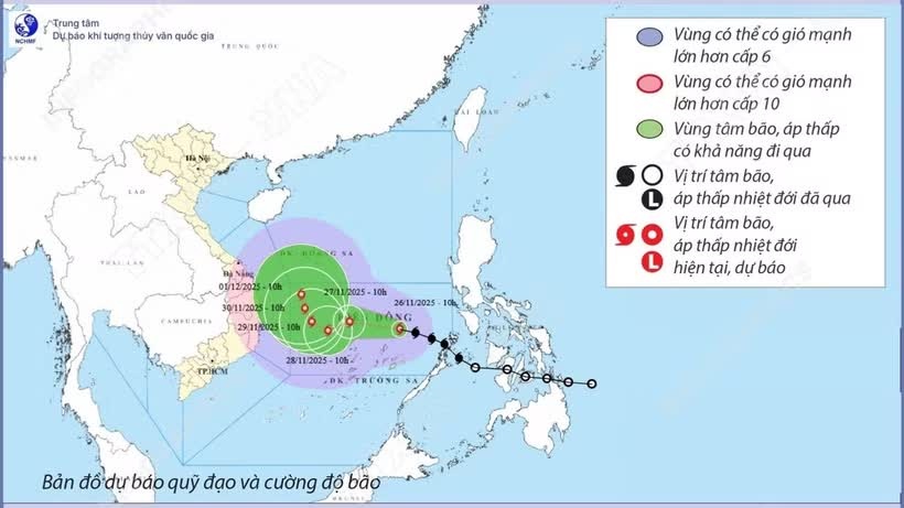 Bão số 4 ít di chuyển và cách Quảng Ninh khoảng 140 km
