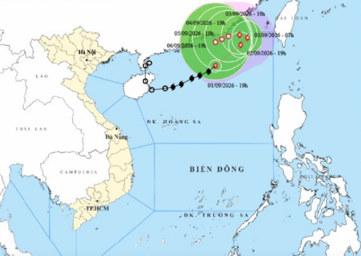 Bão số 5 di chuyển chậm dần, dự báo ở nhiều ngày trên Biển Đông
