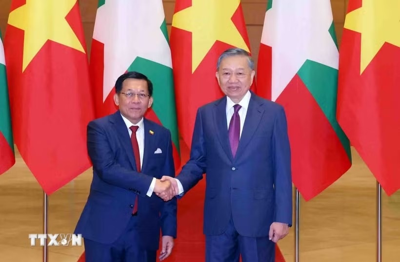 Tổng Bí thư, Chủ tịch nước hội đàm với Tổng thống Myanmar